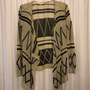 Tan & Black Cardigan!